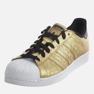 RARE🔥 Sz 10 Adidas Superstars Gold Ostrich Leg Men's Shoes Animal Sz US 10